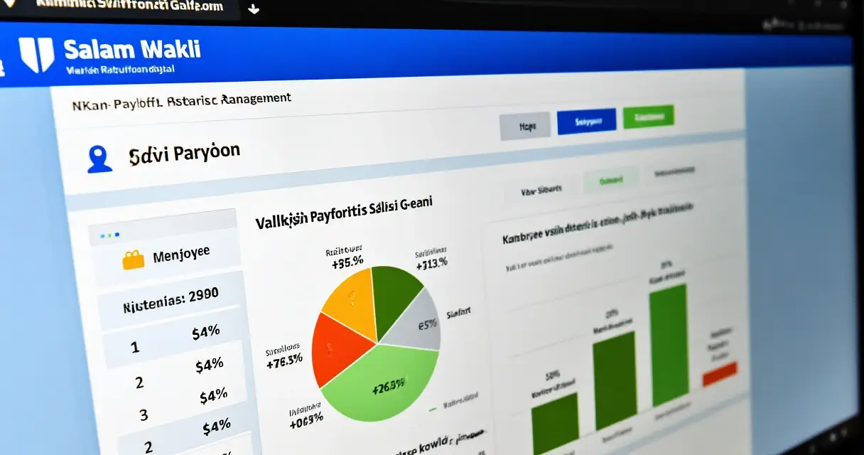 Procountor palkanlaskenta käyttöliittymä tietokoneella
