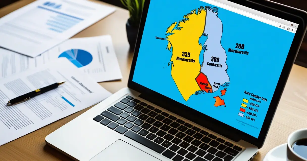 Pohjoismaiden sukupuolipalkkaerovertailu kartalla