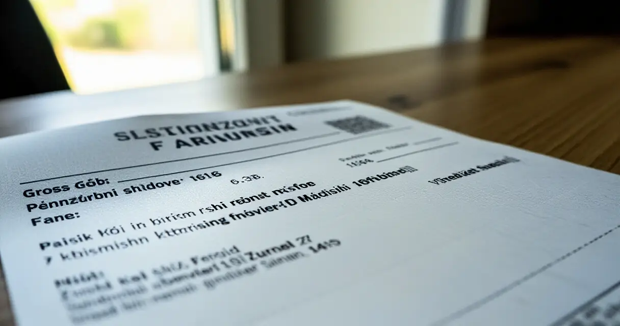 Suomalainen palkkalaskelma jossa näkyy TyEL-eläkemaksu vähennys